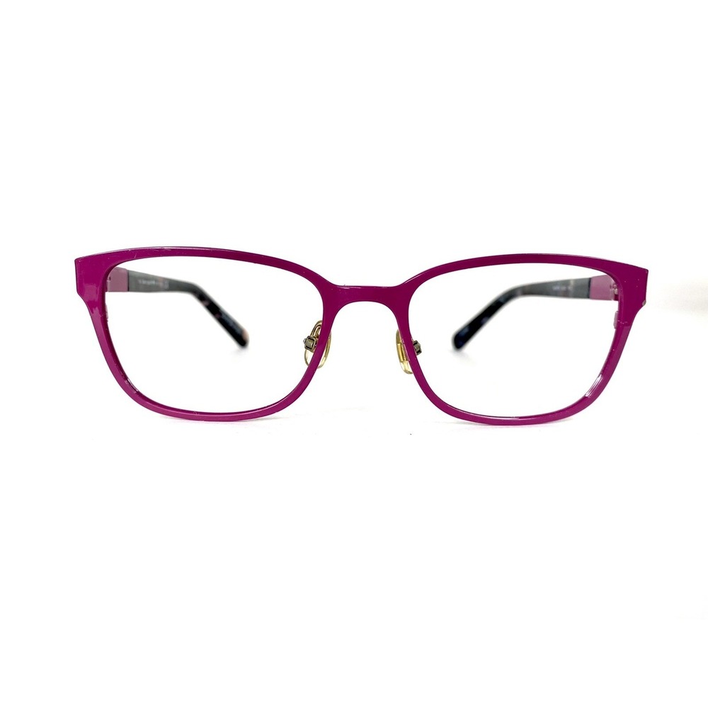 Kate Spade NY Purple Wayfarer Metal W Tortoise Temples Glasses NINETTE 49 17 135